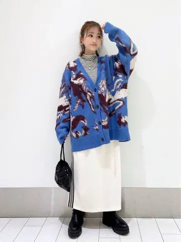 LOWRYSFARM 기모 가라 가디건 LS 가디건 니트