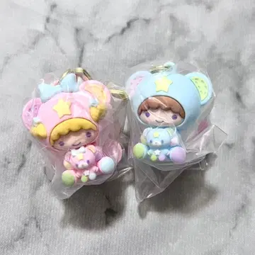 리틀트윈스타 별하늘의 엔젤 시크릿 키링 키키라라