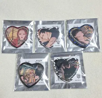 [ 내세에는 남남이 좋겠어 ] 돈키호테 콜라보 하트형 캔뱃지 5개 세트