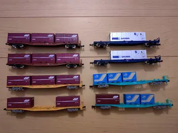 N 게이지 화물 차량 8량 세트