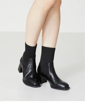 스퀘어토 니트 힐 부츠 Oriental TRaffic