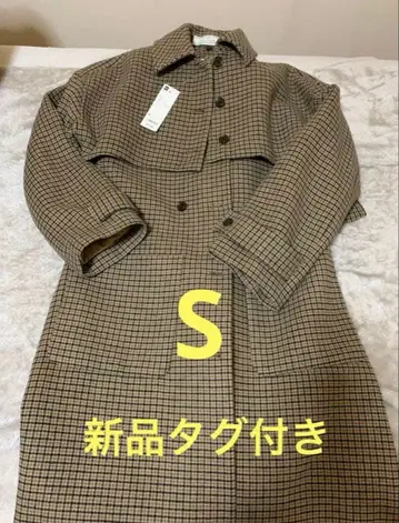 [택 포함 새상품] gu rokh 2피스 코트 체크 무늬