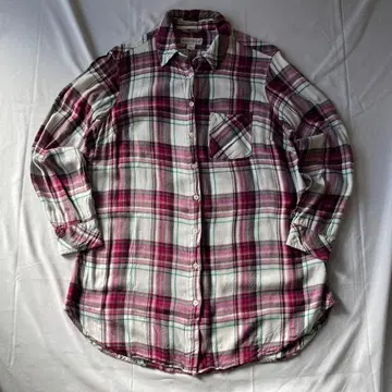 00s 체크 플란넬 셔츠 레이온 그런지 Y2K 헤이세이 구제 의류 인기