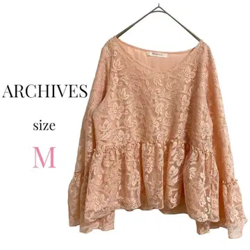 아카이브 [ M ] 전체 레이스 블라우스 벨 슬리브 경사 파티 고급