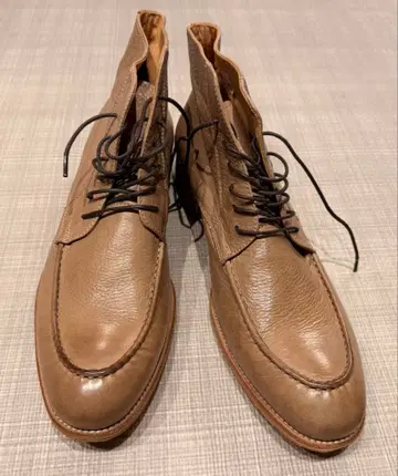 마리오 미나르디 베이지 가죽 부츠