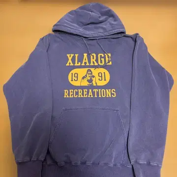 XLARGE 보라색 후드티 L 사이즈