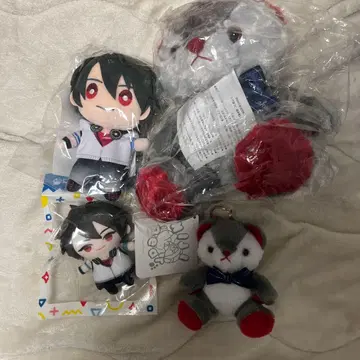 니지산지 유메오이 카케루 봉제 인형 세트 베어 퍼펫