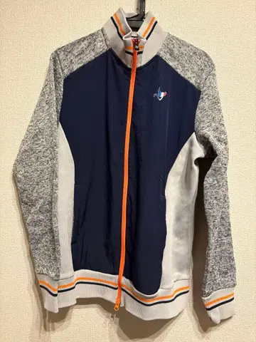 CLUNK 풀집업 자켓 네이비 그레이