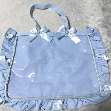 자카마트 A3 이타백 프릴 색스 블루 스카이블루