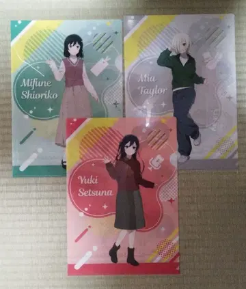 최애 여행 니지가사키 클리어 파일 3장 세트