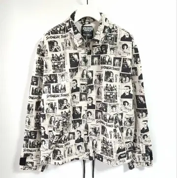 택 포함 새상품 기묘한 이야기 데님 자켓 화이트