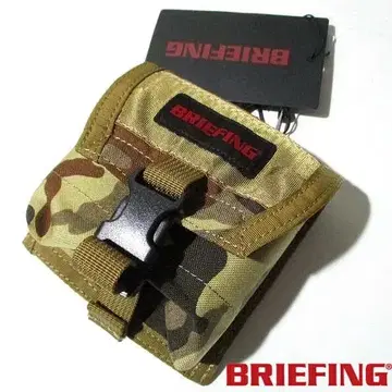 미사용 새상품 브리핑 카모 패턴 플랩 파우치 카모플라주 BRIEFING
