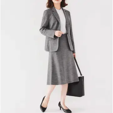 UNTITLED [ 출퇴근 수트 ] 울 혼방 저지 테일러드 자켓