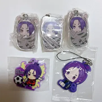 미카게 레오 블루 록 속싸개 참 러버 마스코트 아크릴 키링