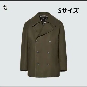 유니클로 질 샌더 +J 울 피 코트 카키 S 자켓