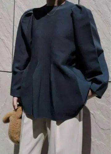 마차트 machatt 홀가먼트 턱 슬리브 니트