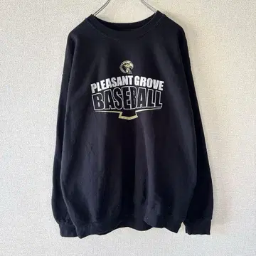 미국 빈티지 의류 칼리지 애니멀 모티브 독수리 야구 베이스볼 스트릿 블랙