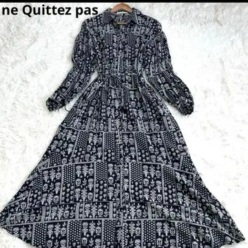 [컨디션 최상] 누키테파 23AW 코튼 패치워크 셔츠 원피스