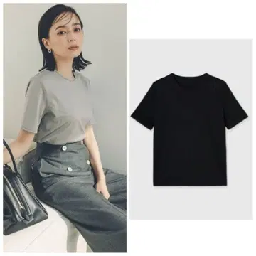 글로시 컷 상의 블랙 anuans 아뉴앙스