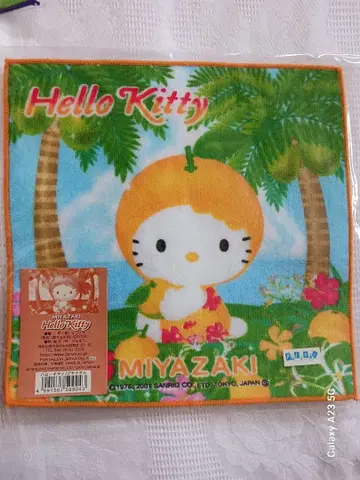 지역 한정 키티 미야자키 한정판 히나타 여름 미니 손수건 미니 타월