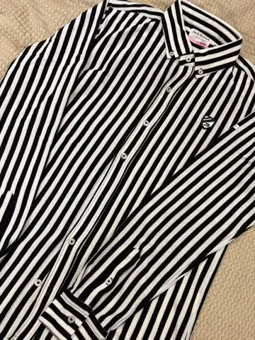 잭 버니 스트라이프 버튼다운 셔츠 사이즈 5