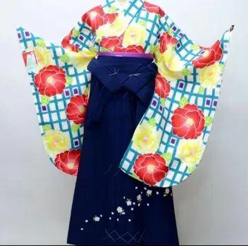 니샤쿠소데 기모노 하카마 풀세트