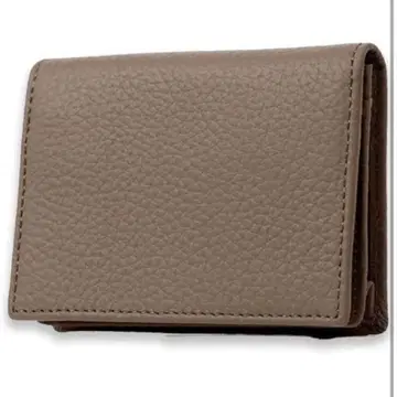 명함지갑 카드 케이스 소가죽 천연 가죽 가죽 그레이지 베이지 토프