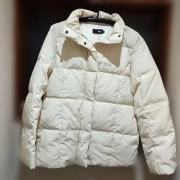 FILA 크림색 다운 자켓 M