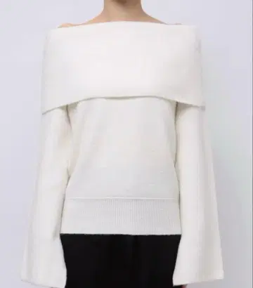 LAGUNAMOON 오프숄더 플레어 슬리브 니트 풀오버