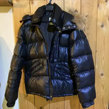 블랙 다운 자켓 퍼 포함