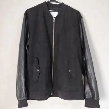 [ USED ] 블랙 스웨이드 가죽 자켓 L 사이즈