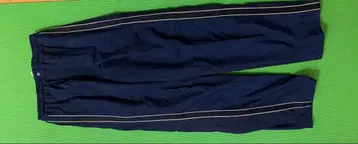 네이비 사이드 라인 나일론 팬츠