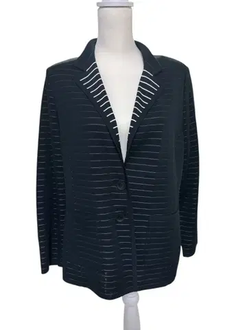 GUEST JOCONDE 스트라이프 패턴 자켓 46 블랙