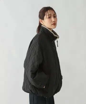 글로벌 워크 리버서블 퀼트 블루종 완판템 인기 만점 모카 x 블랙 M