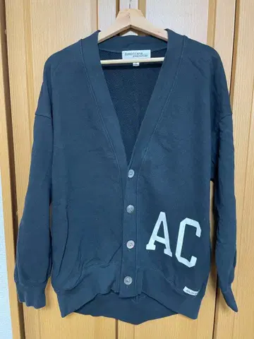 Americana 블랙 맨투맨 가디건