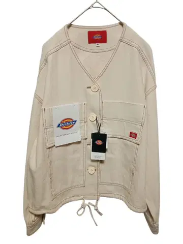 택 포함 새상품 Dickies 노카라 자켓 M 베이지