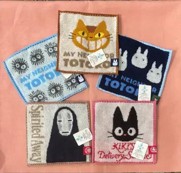 지브리 콩 타월 5장 세트 미니 타월 미사용 택 포함