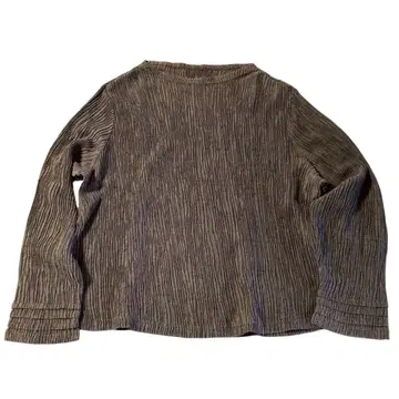 used 구제 의류 셔링 크링클 상의 긴팔 그레이 프리