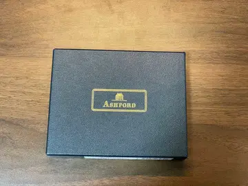 ASHFORD 블랙 가죽 명함지갑