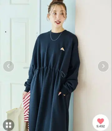 KELTY x FREAK'S STORE 속기모 허리 드로 코드 원피스