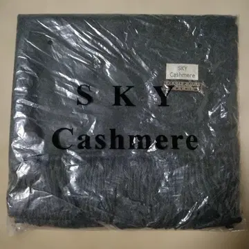 SKY 캐시미어 100% 버진 울 머플러 그레이