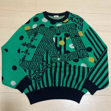 jet's ships 기하학 패턴 니트 스웨터