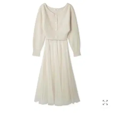 가디건 x 샤샤 스커트 아이보리 0 사이즈