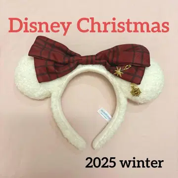 크리스마스 디즈니 2025 릴린린 머리띠 빨간색