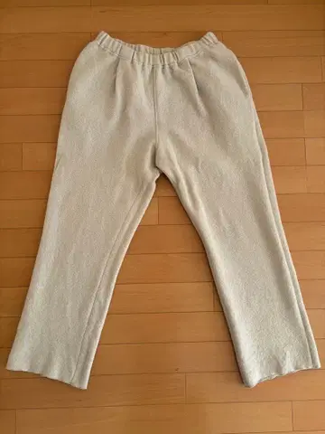 evam eva 프레스 울 팬츠 사이즈 2 아이보리