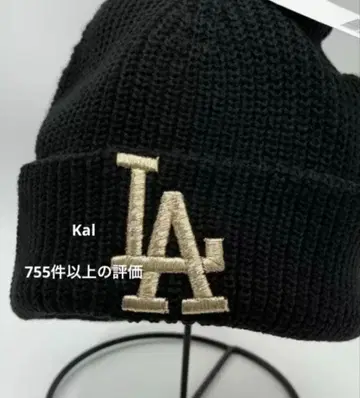 MLB KOREA 니트 모자 비니 모자 블랙