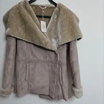 Bou Jeloud 무스탕 코트 베이지 새상품