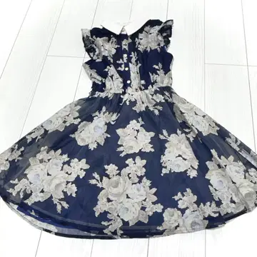 LIZLISA 꽃무늬 카라 부착 원피스