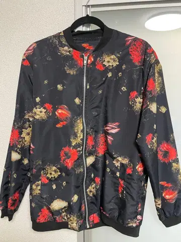 꽃무늬 집업 블루종