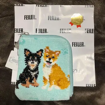 미사용 새상품 FEILER 마이큐트퍼피 파우치 강아지 패턴